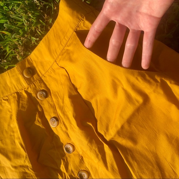 ASOS Yellow Skirt - Button Up - Picture 5 of 7